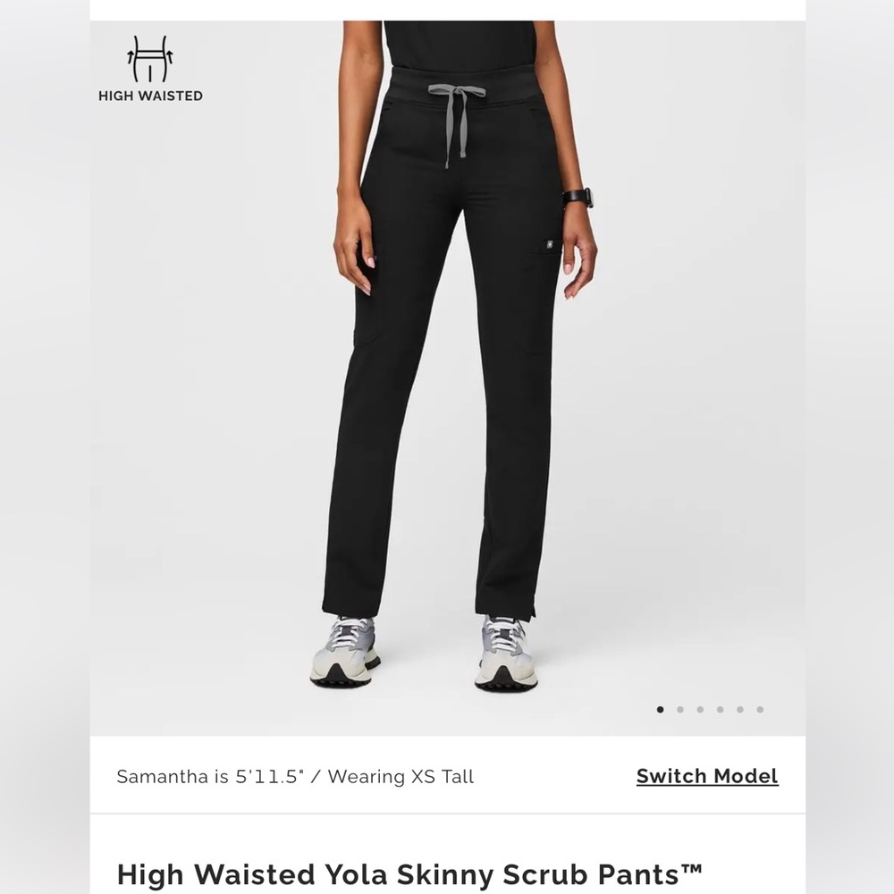 FIGS High Waisted Yola Skinny Scrub Pant (size medium tall)